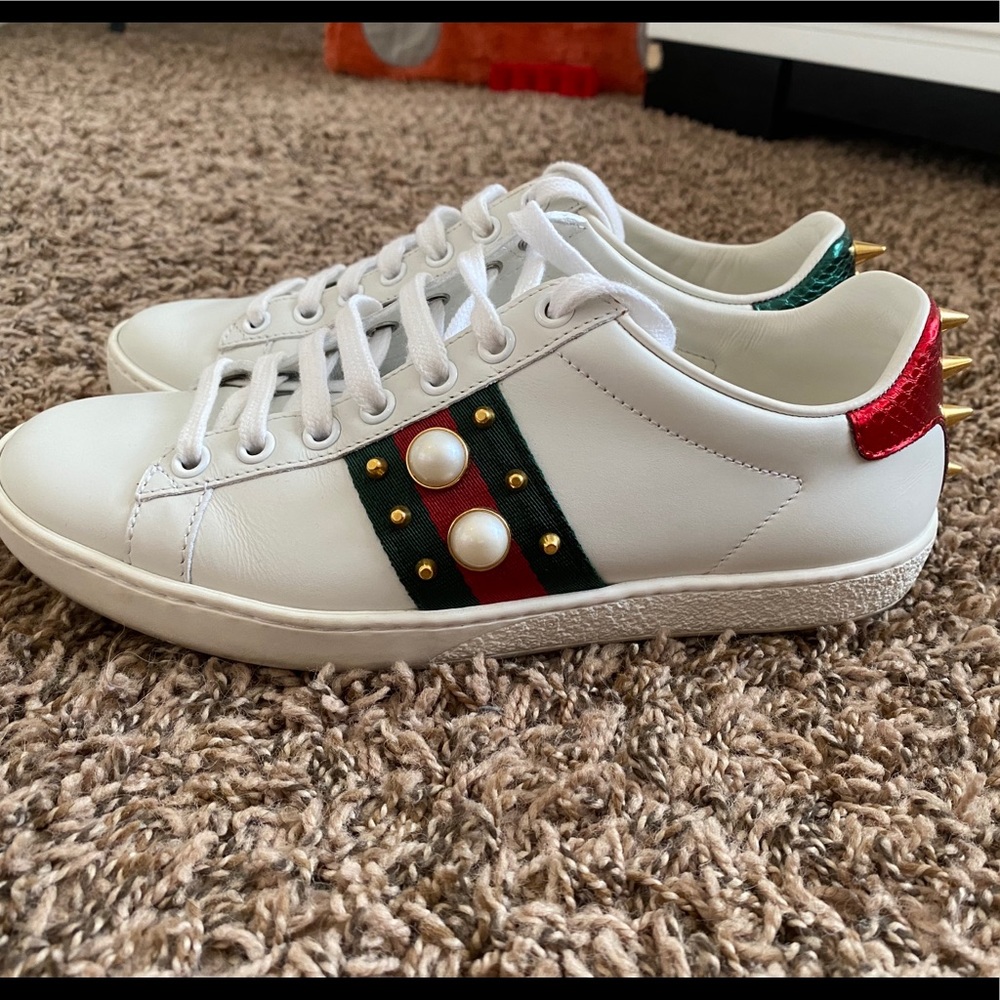 Gucci ace studded sneakers